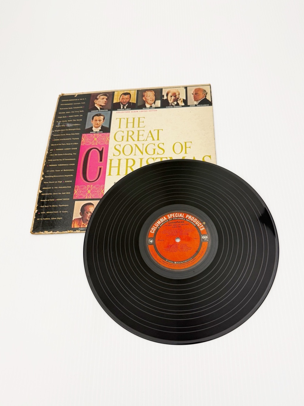 Vintage Goodyear The Great Songs of Christmas Limited Edition Vinyl Record LP